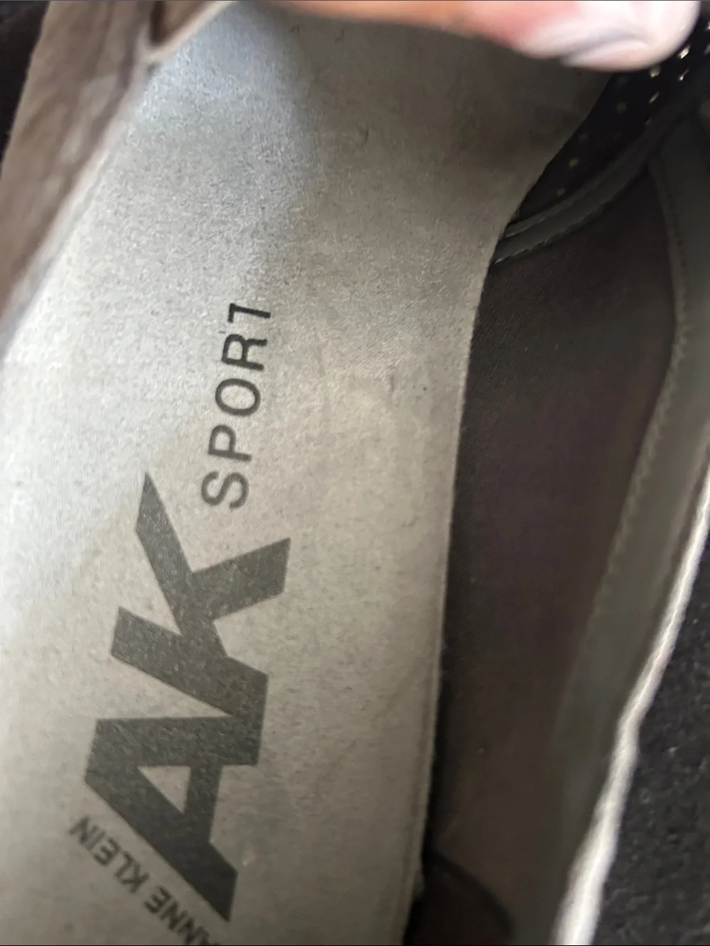 Anne Klein Taupe Suede Slip-On Flats with Crystal Accents